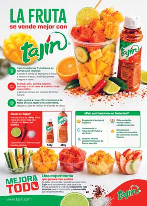 La fruta se vende mejor con Tajín